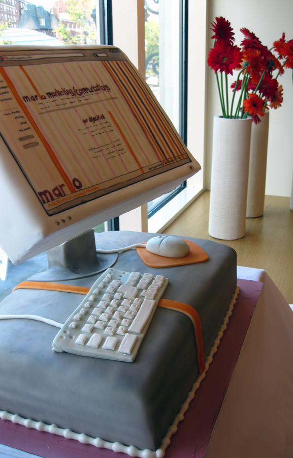 Sculpted Computer Cake