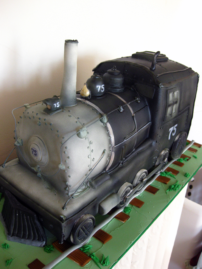 Steam Engine Sculpted Cake