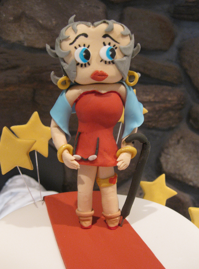 Betty Boop cake sugar figurine