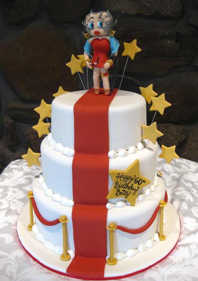 Betty Boop red carpet cake