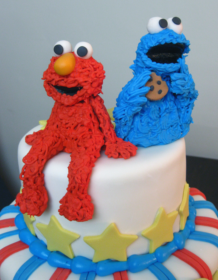 cookie monster cake. Elmo Cookie Monster Cake