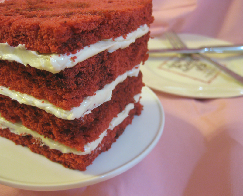 Red velvet cake from Amanda Oakleaf Cakes