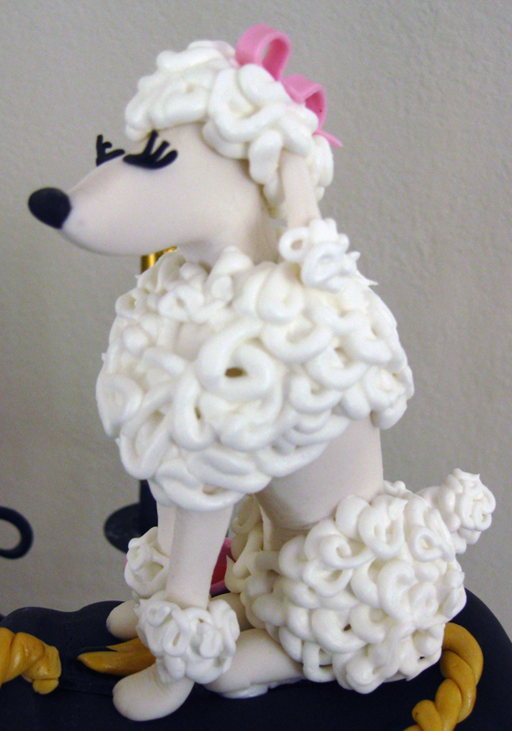 Poodle Sugar Figurine