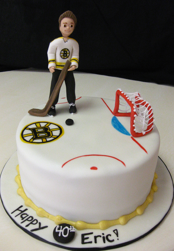 Custom Boston Bruins Hockey Cake