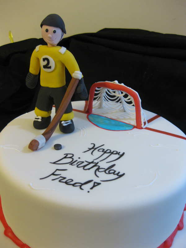 Custom Hockey Birthday Cake