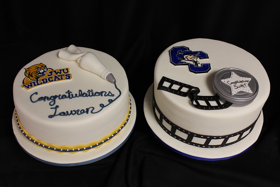 Twins-Graduation-Cakes